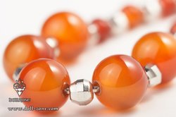 Naszyjnik 01 - Orange Carnelian